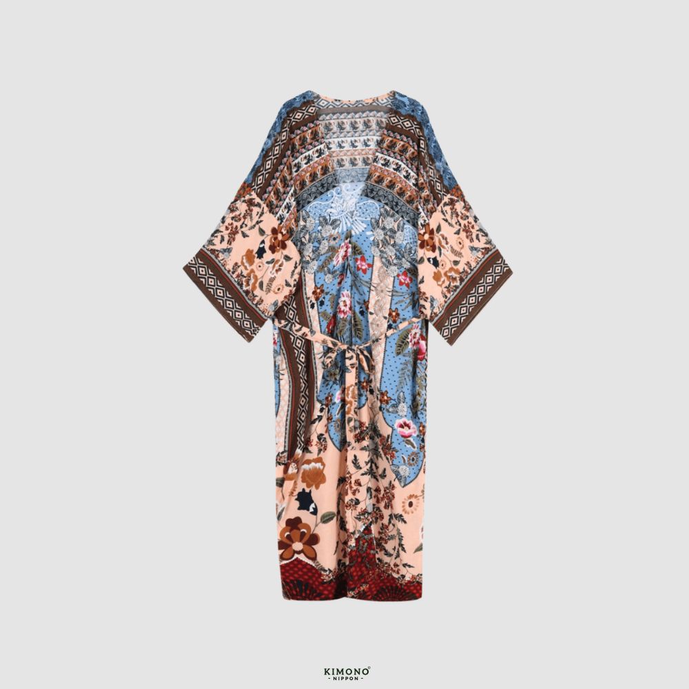 Kimono long | Patchwork Bohème Multicolore