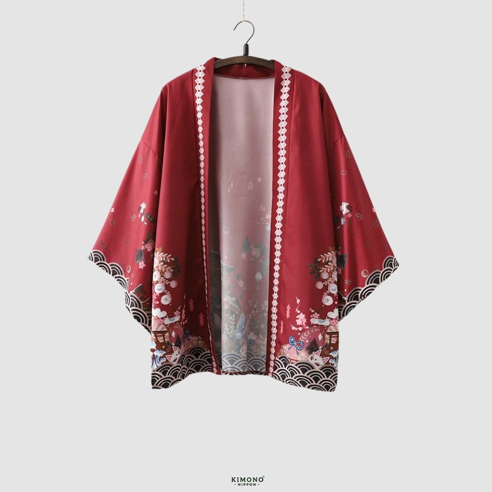 Kimono japonais | Rouge Envoûtant