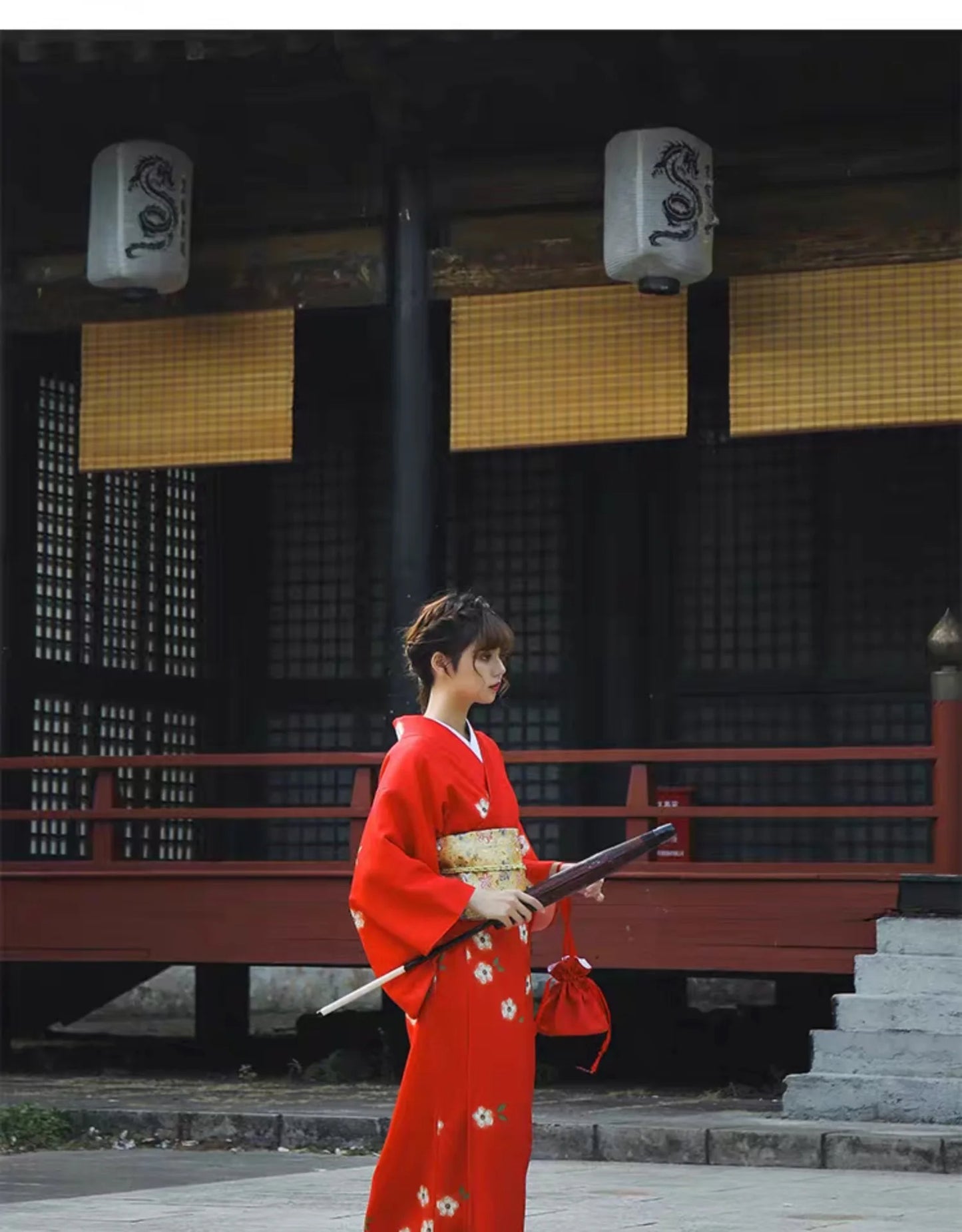 Kimono Femme Rouge