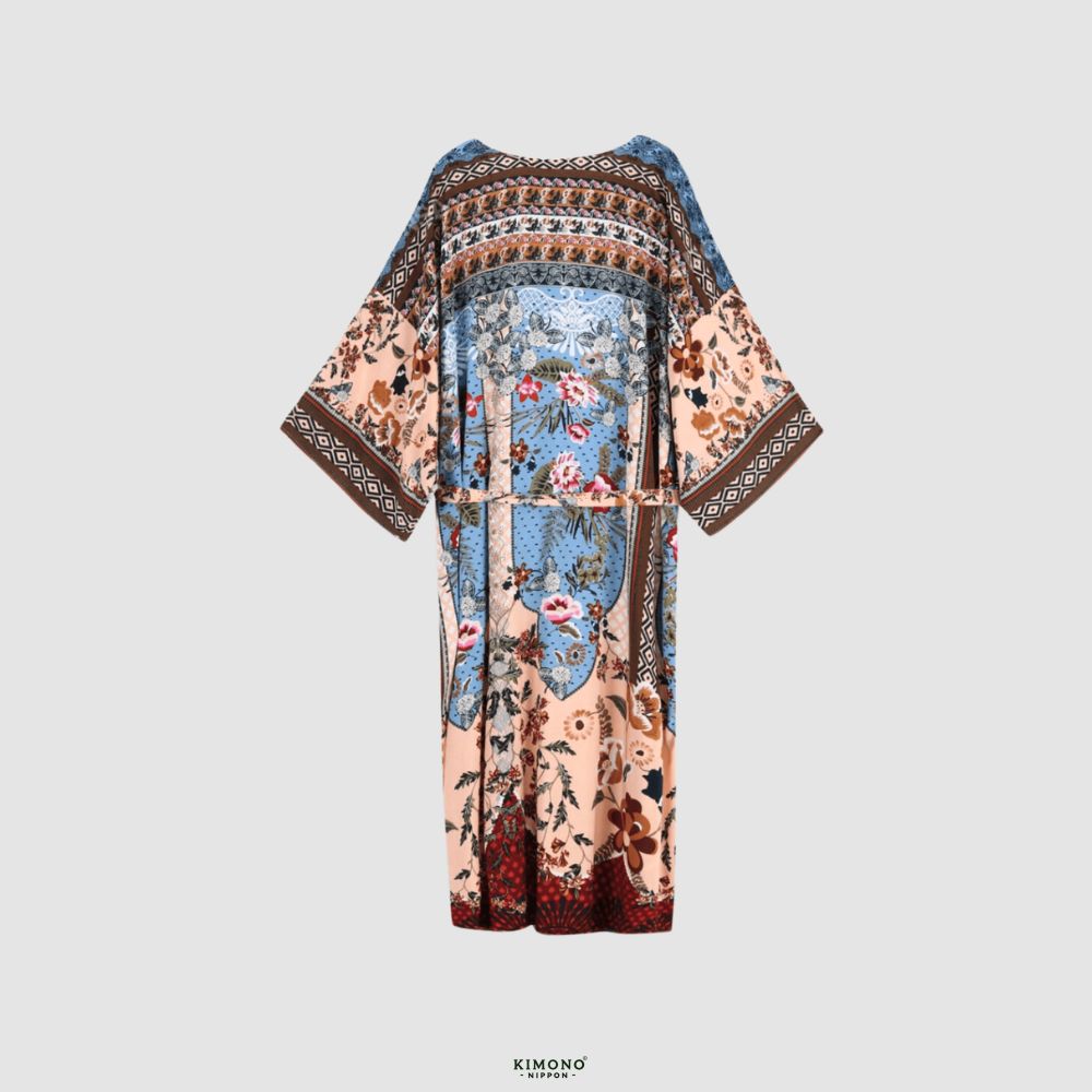 Kimono long | Patchwork Bohème Multicolore