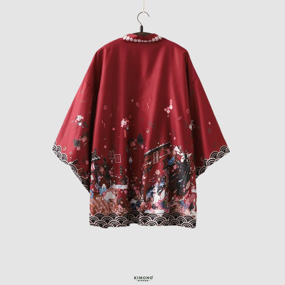 Kimono japonais | Rouge Envoûtant