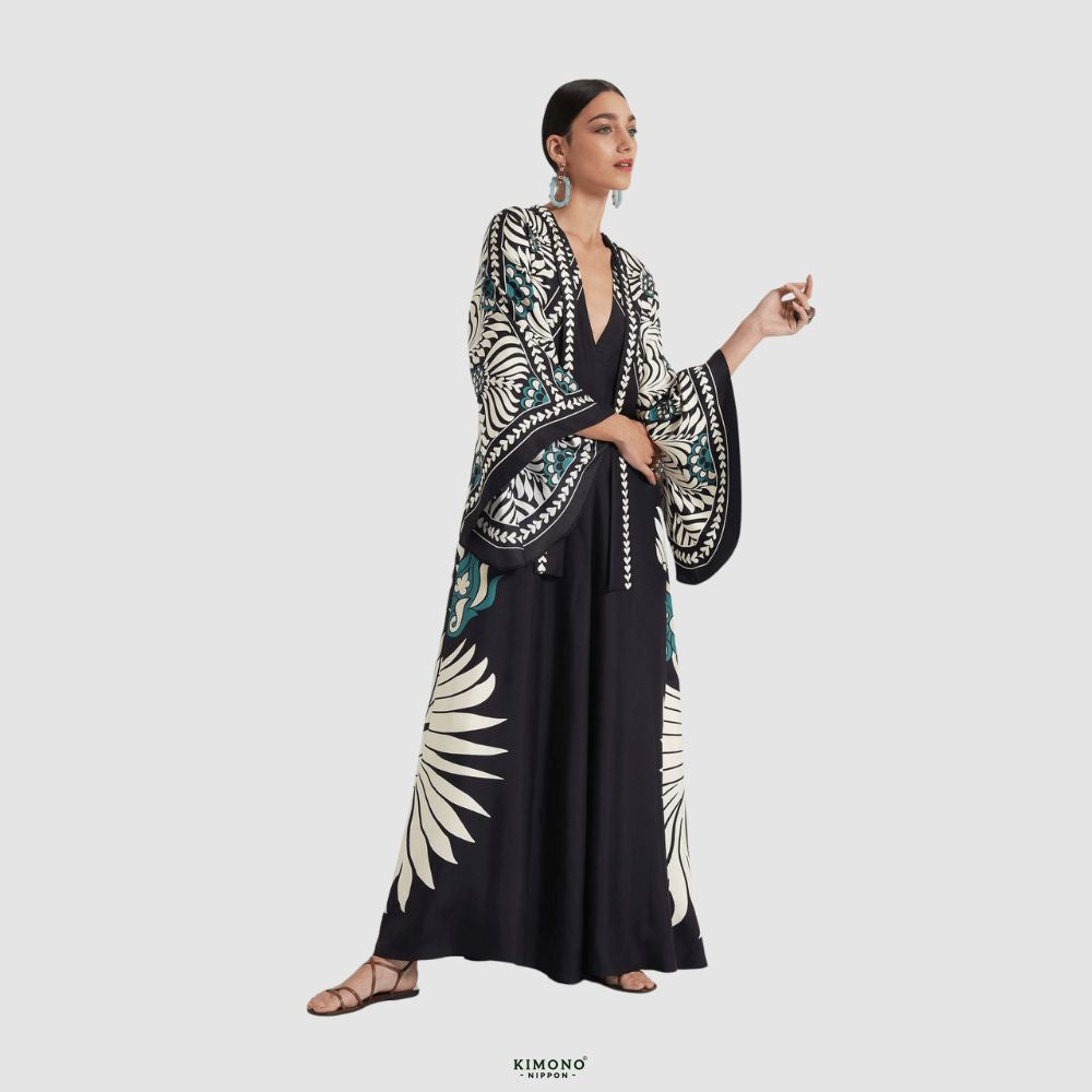 Robe kimono réversible | Inspiration Botanique