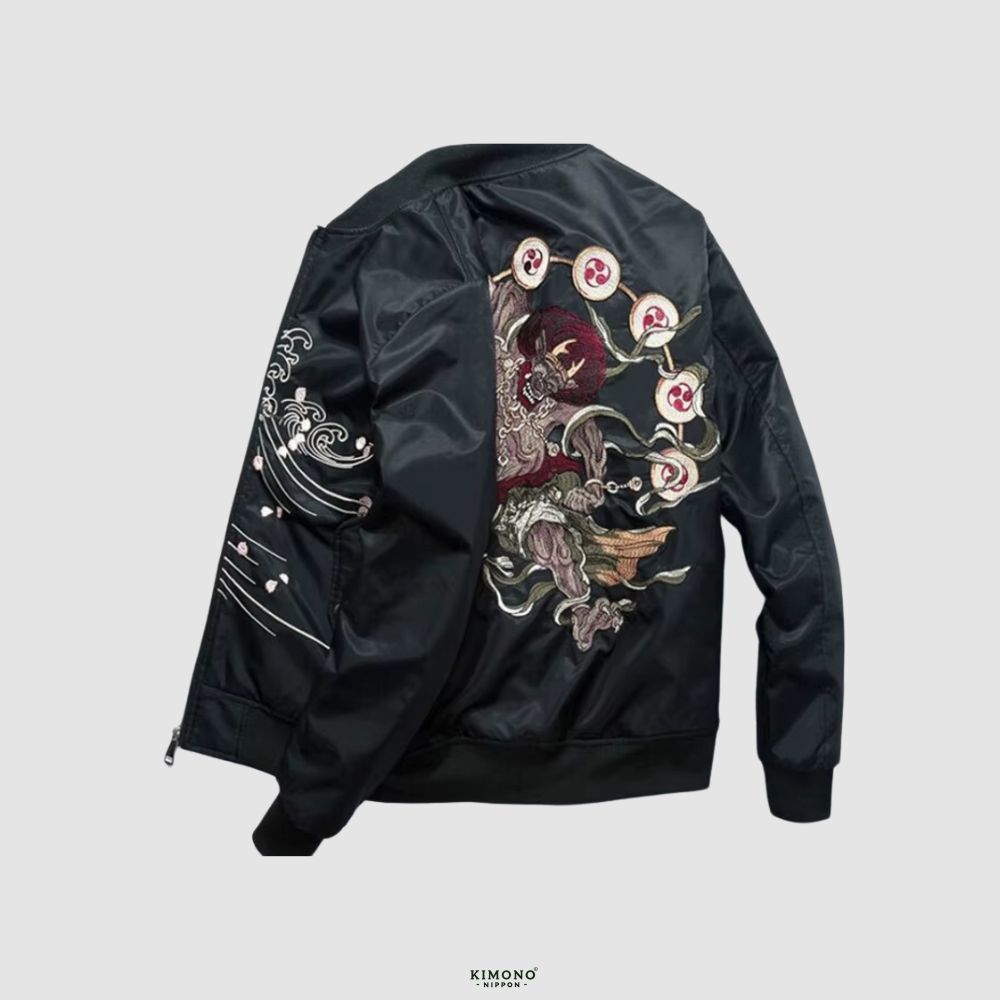 Bomber Motif Japonais Homme