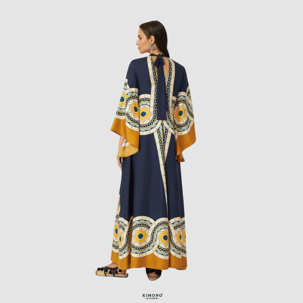 Robe kimono réversible | Brise Méditerranéenne