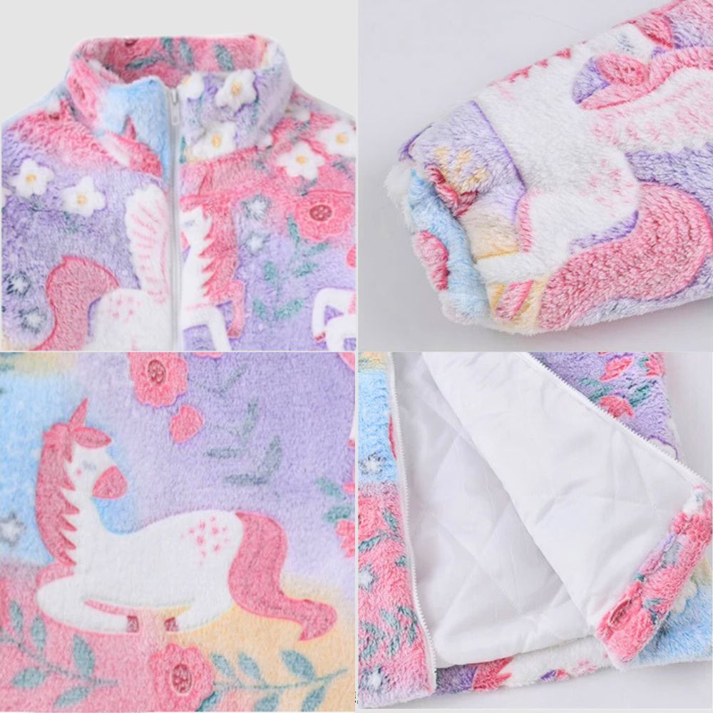 Sukajan | Veste Kawaii Japonaise | Licorne & Arc-en-Ciel