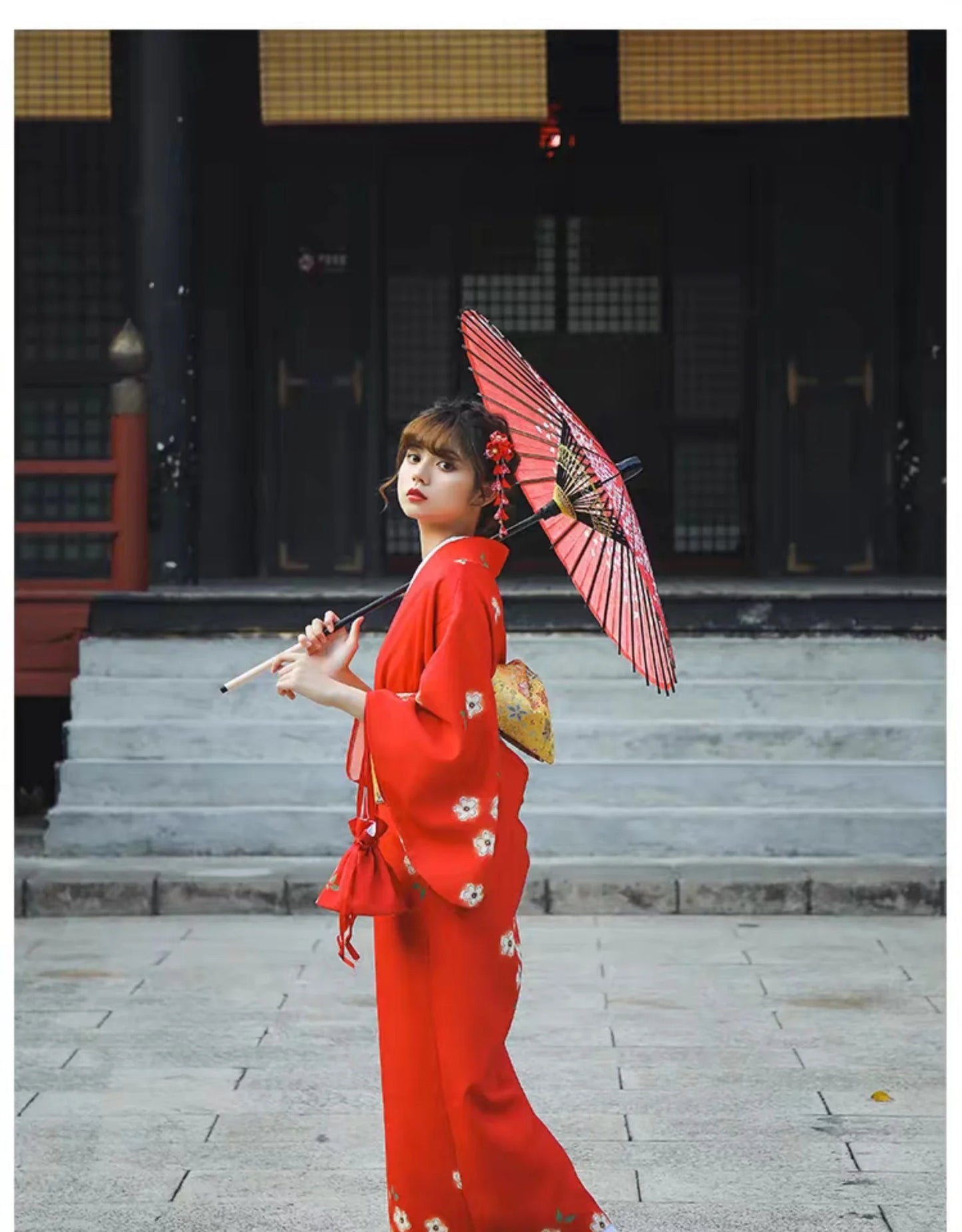 Kimono Femme Rouge