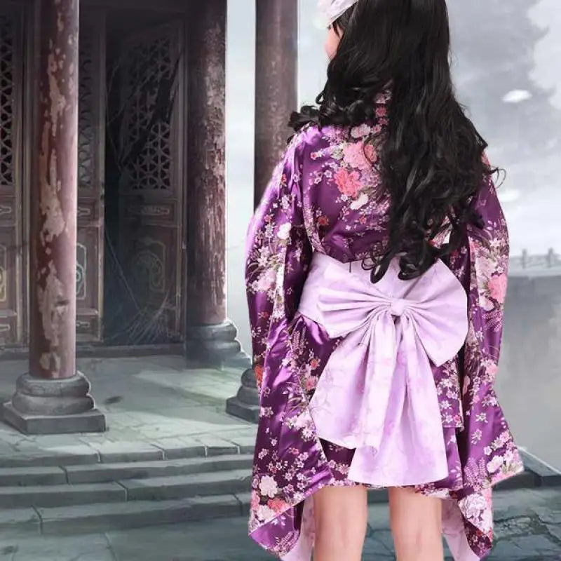 Kimono Femme Violet