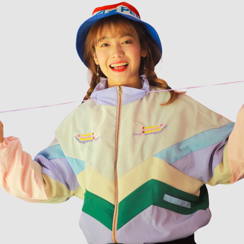 Sukajan | Bomber Japonais Femme | Style Harajuku Pastel