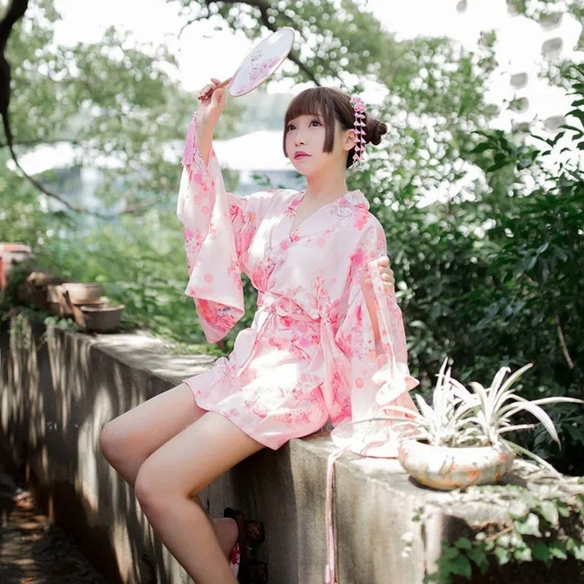 Kimono Fleuri Femme