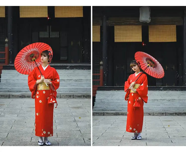 Kimono Femme Rouge