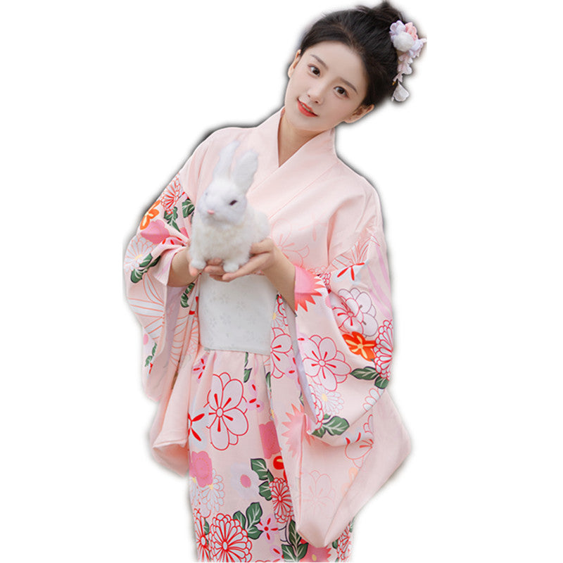 Kimono Japonais Femme Traditionnel - Pinku