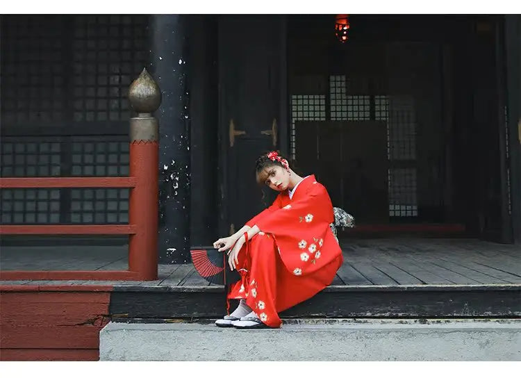 Kimono Femme Rouge