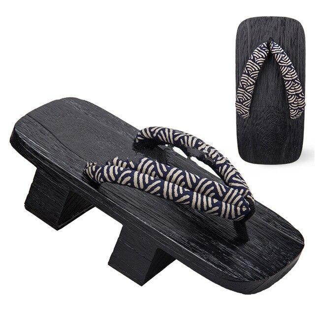 Geta Motif Classique Bleu Noir / 38