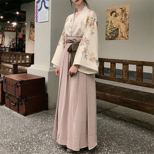 Hakama Beige Léger Beige / S Taille 80 cm