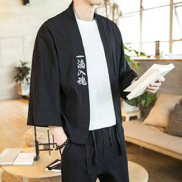 Haori Homme Noir Noir / M