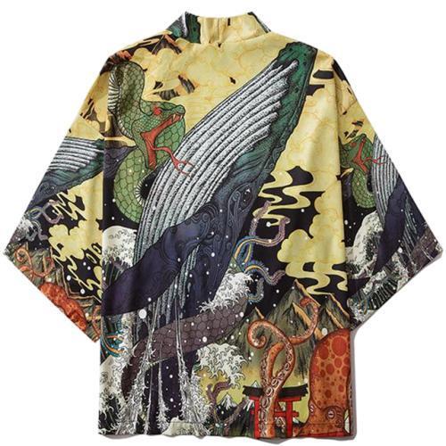 Haori Yukata Homme Jaune / S