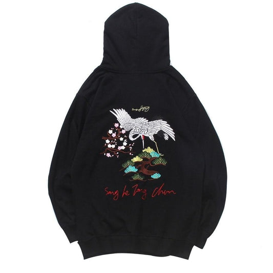 Hoodie Japonais Grue