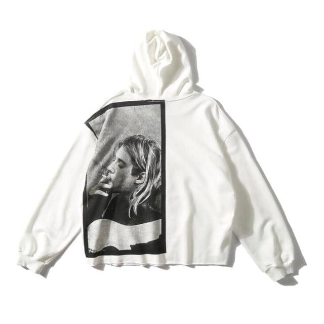 Hoodie Japonais Nirvana Extreme Blanc / XXL