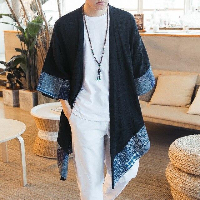 Kimono Cardigan Long Noir / M