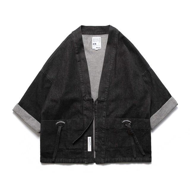 Kimono Cardigan Noir Noir / L