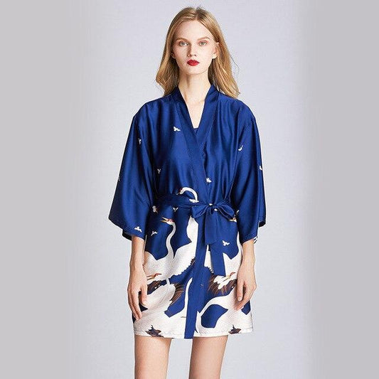 Kimono Court Femme - Aoi Bleu / XXL