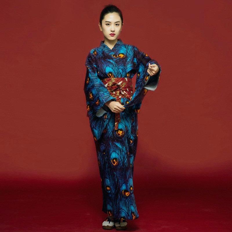 Kimono Femme Bleu