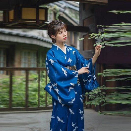 Kimono Femme Bleu Marine