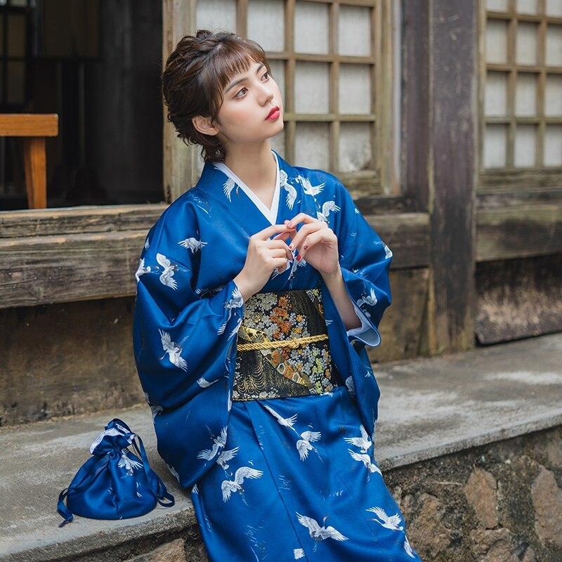 Kimono Femme Bleu Marine