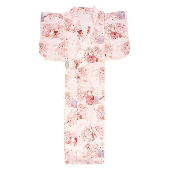 Kimono Femme Japonais Rose Rose / M