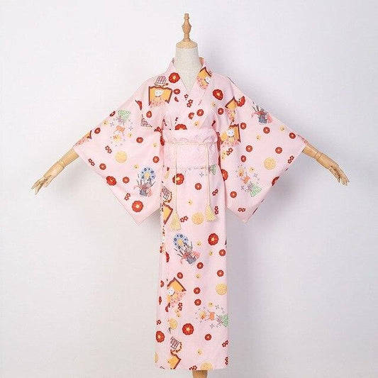 Kimono Femme Long Fleurs