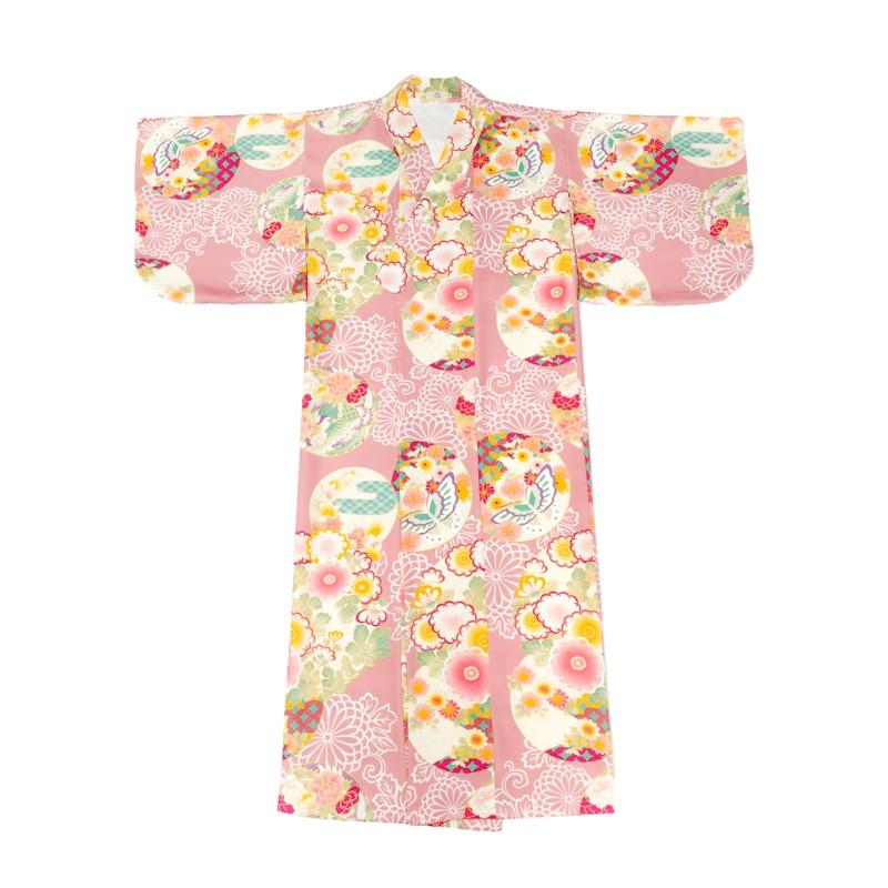 Kimono Fleuri Femme Rose