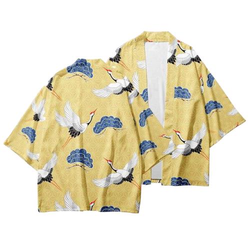 Kimono Haori Femme Jaune / XXS