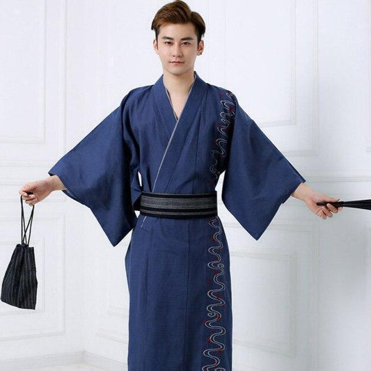 Kimono Homme Bleu