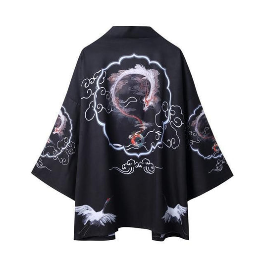 Kimono Homme Haori Noir / L