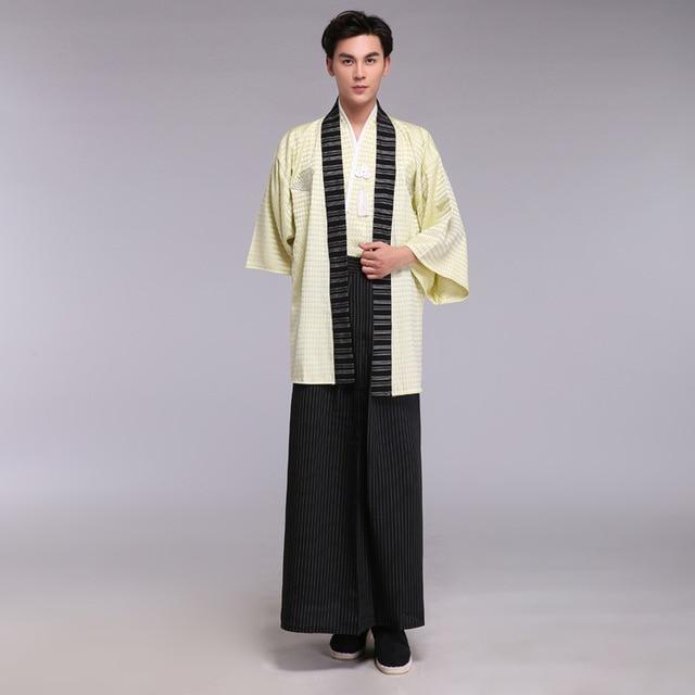 Kimono Homme Motif Blanc / M