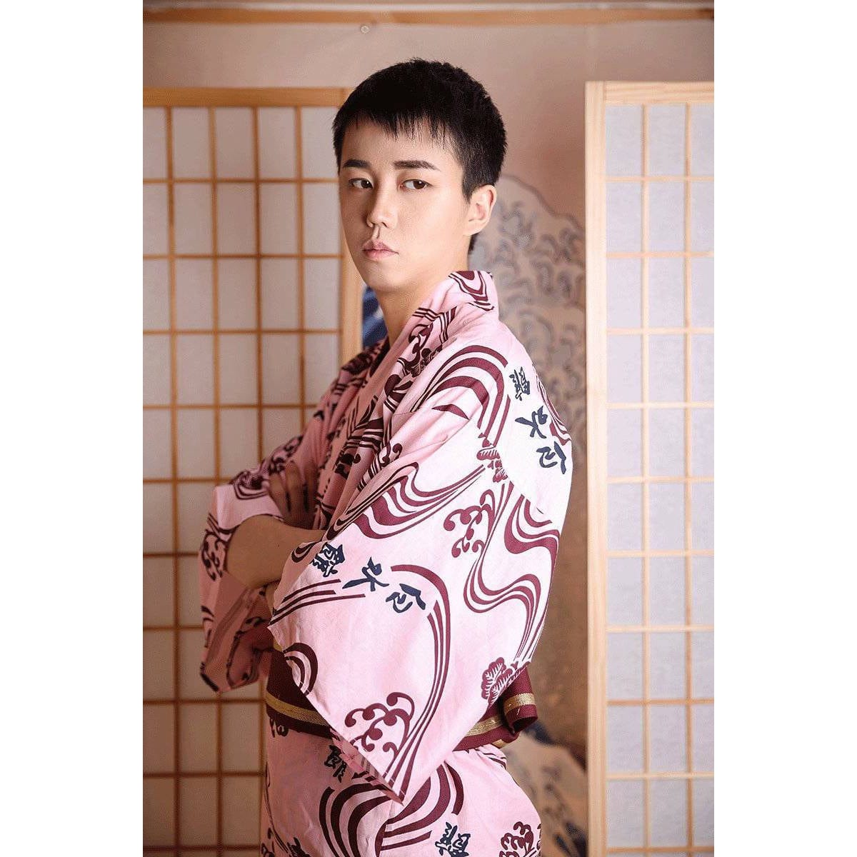 Kimono Homme Rose