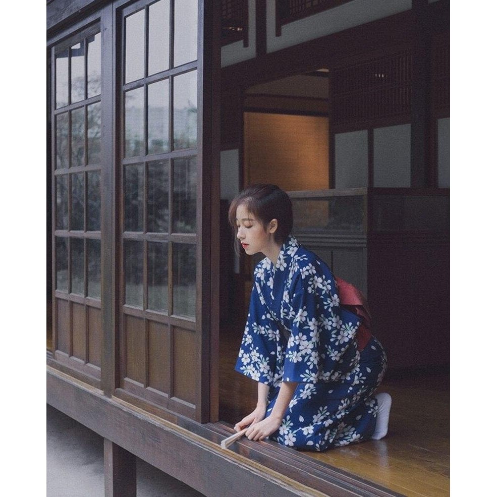 Kimono Japonais Femme - Aoi