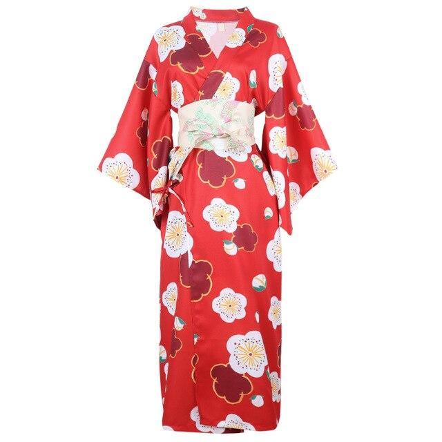 Kimono Japonais Femme Rouge