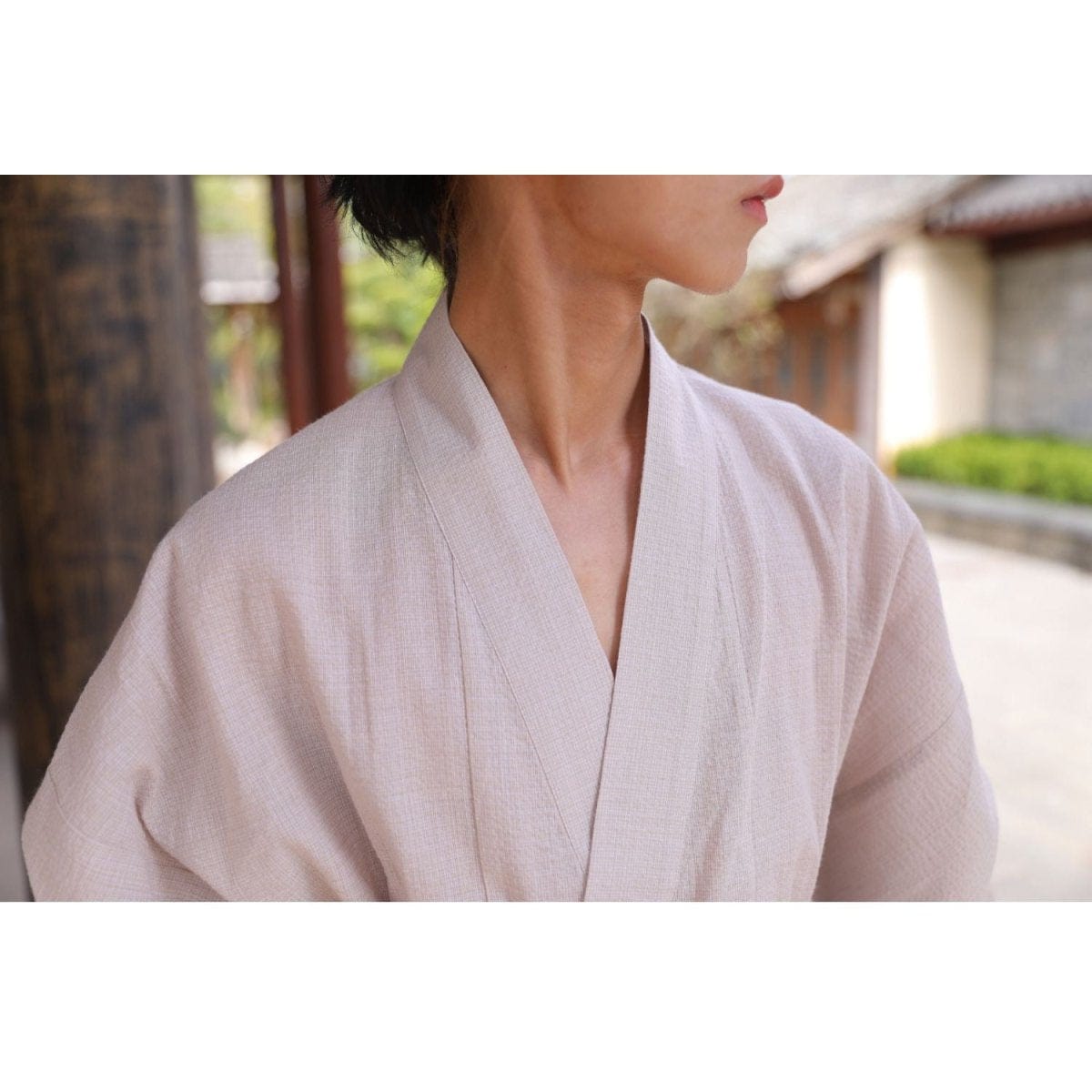 Kimono Japonais Homme Blanc