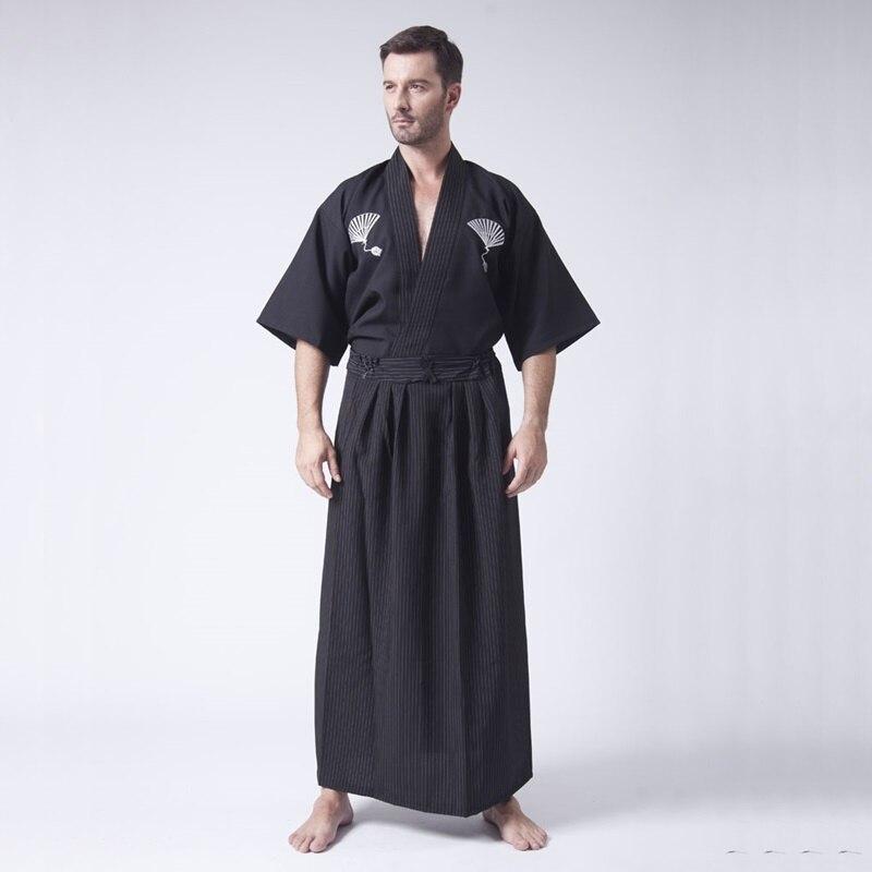 Kimono Japonais Noir Homme