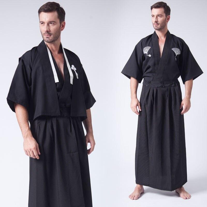 Kimono Japonais Noir Homme Noir / S