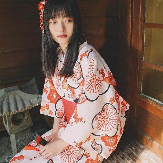 Kimono Japonais Traditionnel Femme - Jundo