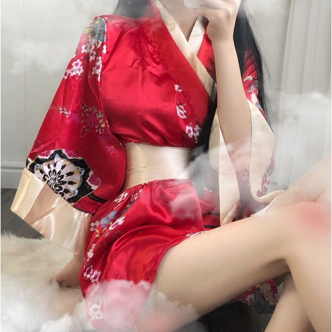 Kimono Long Sexy Rouge