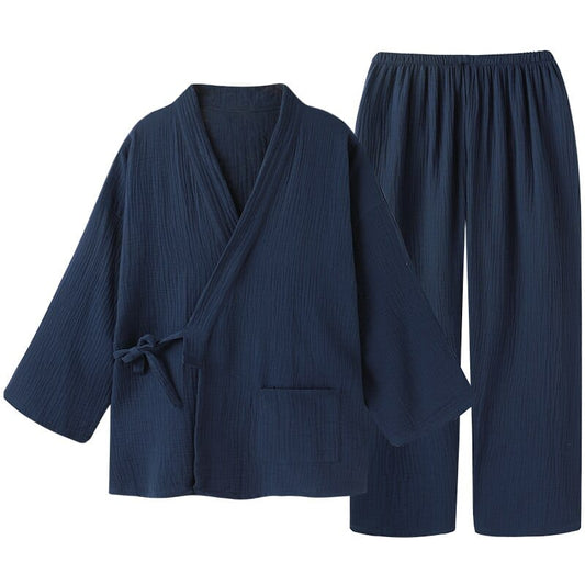 Kimono Pyjama Bleu Marine / M