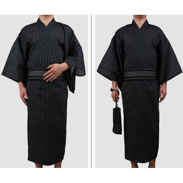 Long Yukata Homme Bleu