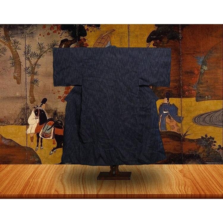 Long Yukata Homme Bleu Denim