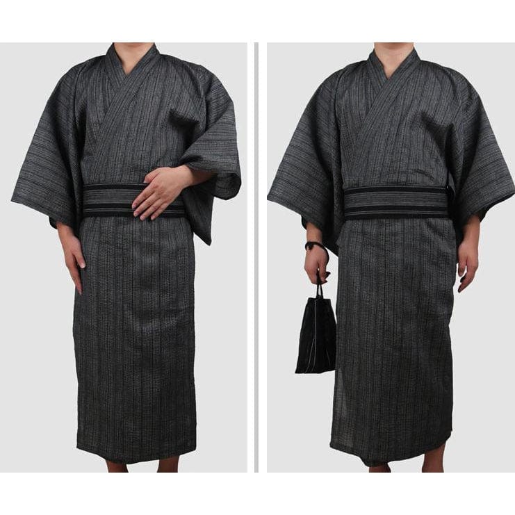 Long Yukata Homme Noir