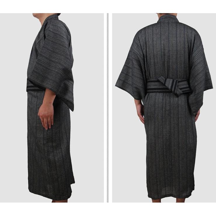 Long Yukata Homme Noir