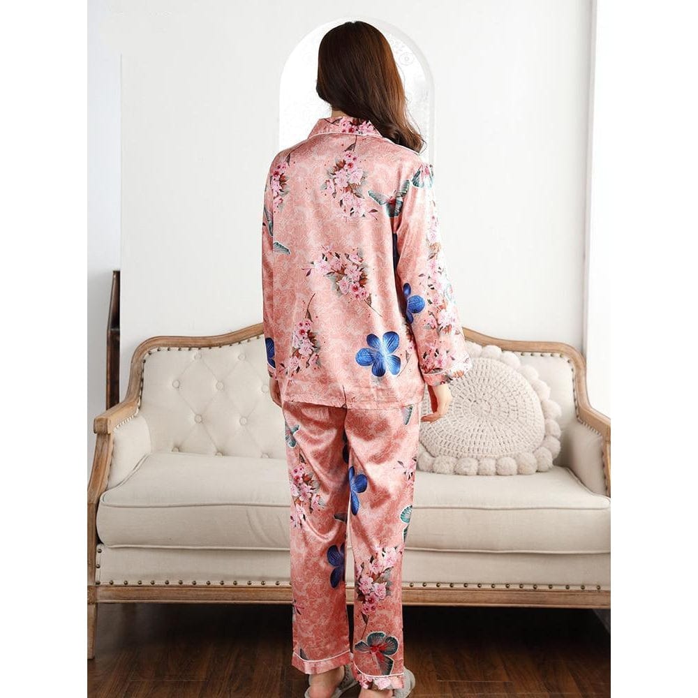 Pyjama Femme Soie Japonais Rose