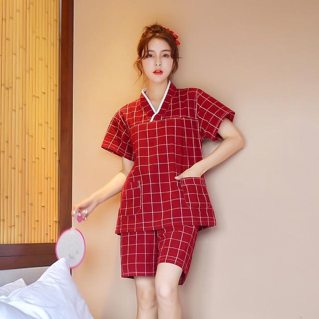 Pyjama Japonais Femme Rouge / 4XL